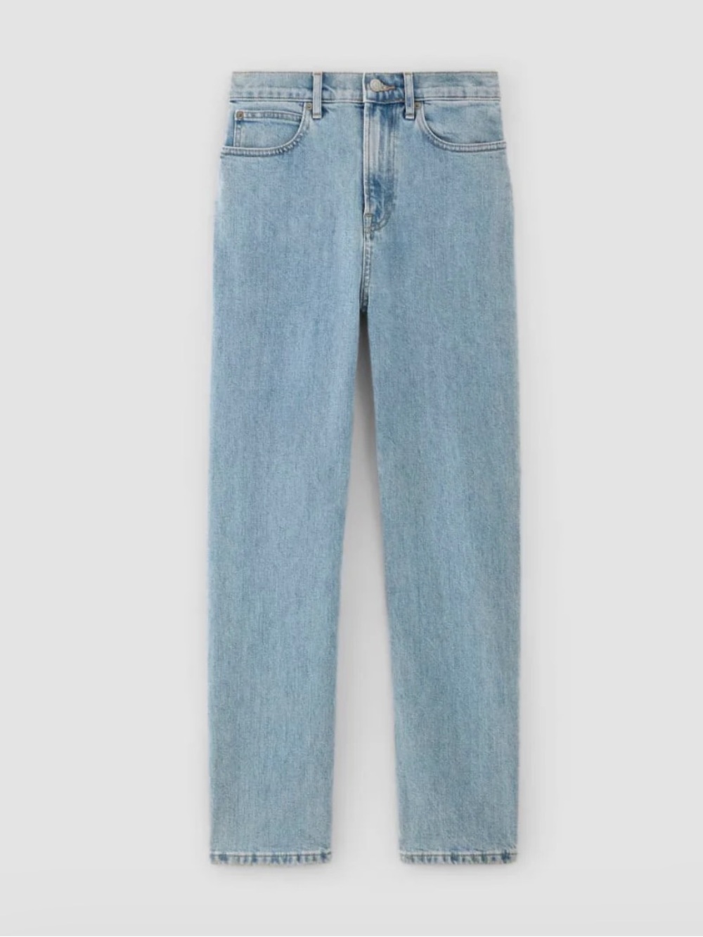 Everlane Straight Leg Jeans in Light Indigo